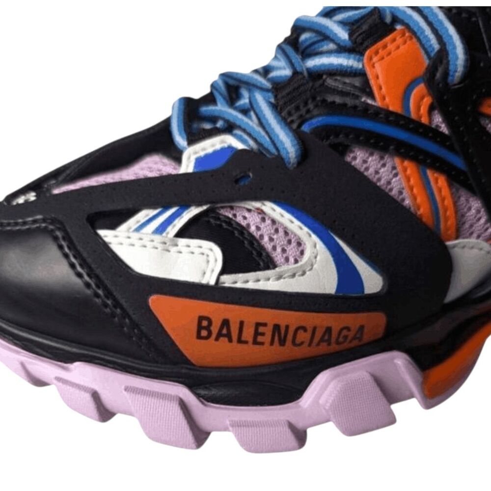 BALENCIAGA Track Trainers 'Black Orange' Size W9/M7 - Picture 13 of 16